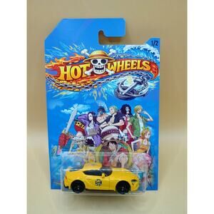 Custom Hot Wheels One Piece Anime Card w/ Matchbox Toyota Supra - 1/2